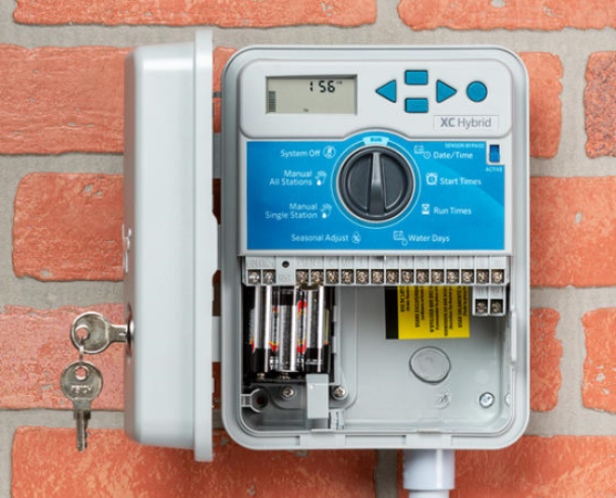 XC HYBRID Hunter Steuegerät Batteriebetrieb, XCH-600 6 Stationen, XC-Hybrid 12, XCH-600-SS Edelstahlgehäuse,  Indoor & Outdoor / (Modell) Hunter XCH
